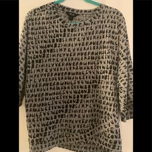 Vera Wang Monogram Light Sweater